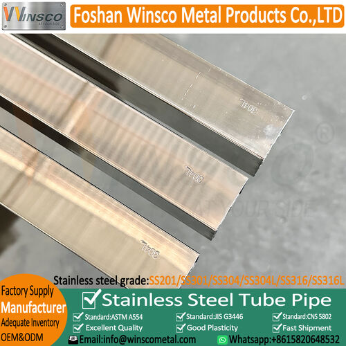 กรณี บริษัท ล่าสุดเกี่ยวกับ Decorative Stainless Steel Tubes