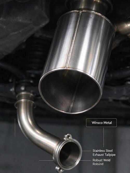 กรณี บริษัท ล่าสุดเกี่ยวกับ Winsco Metal Stainless Steel Exhaust Tailpipe | Stable Weld & Excellent Bending Performance