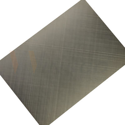 คุณภาพ  Quality Control Cross Hairline Finished Green Bronze 0.3mm SS Decorative Sheets โรงงาน