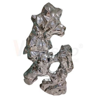 คุณภาพ  8k Stainless Steel Metal Fabrication Water Ripple Finshed Office Decoration Sculpture Metal โรงงาน