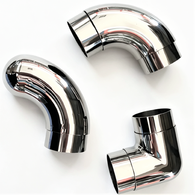 คุณภาพ  SS304 SS316 Stainless Steel Stair Handrail Elbow Connector โรงงาน
