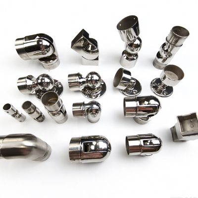 คุณภาพ  304/316 Stainless Steel Adjustable Handrail Elbow, Swivel Railing Tube Connector Fittings โรงงาน