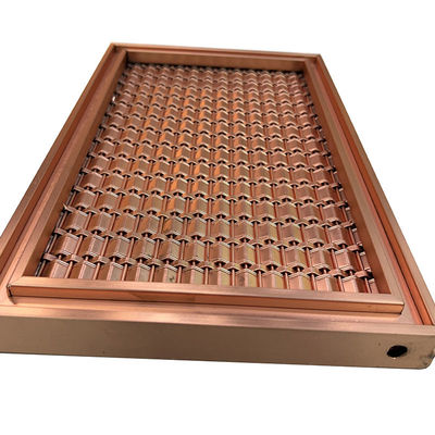 ข้อกำหนดที่กำหนดเอง AISI 201 304 316 Rose Gold Stainless Steel Grid Mesh