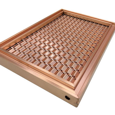 ข้อกำหนดที่กำหนดเอง AISI 201 304 316 Rose Gold Stainless Steel Grid Mesh
