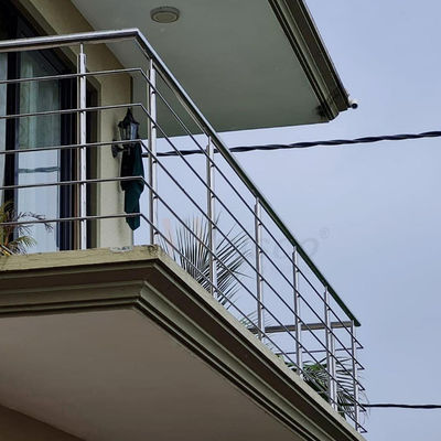 1500mm SS ราวบันได Handrail 1.2mm 1.5mm SS 201 304 316 กระจกเงาสำหรับตกแต่งบ้านระเบียง