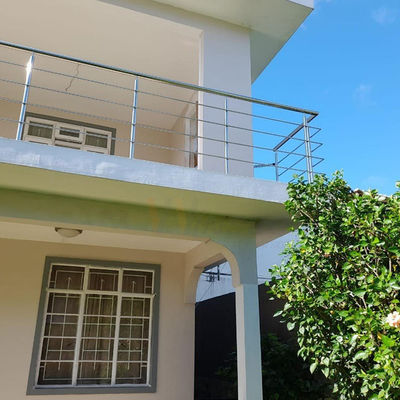 1500mm SS ราวบันได Handrail 1.2mm 1.5mm SS 201 304 316 กระจกเงาสำหรับตกแต่งบ้านระเบียง