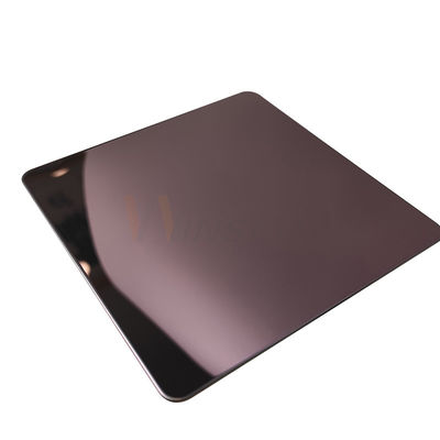 AISI Rose Gold 5x10 แผ่นเหล็กสแตนเลสรีดเย็น 201 แผ่นโลหะกระจก 8k