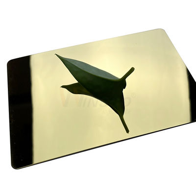 1250mm Super Mirror Stainless Steel Sheet 316 Titanium Gold Coating