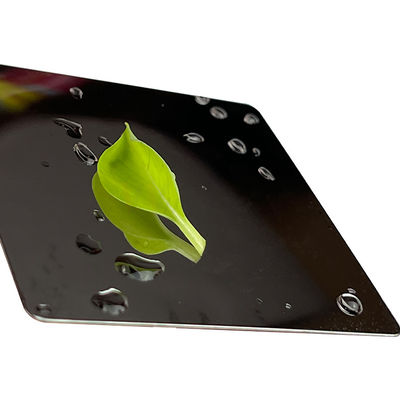 1219mm 8K Black Titanium 316 316L Super Mirror แผ่นสแตนเลสสำหรับตกแต่งโรงแรม