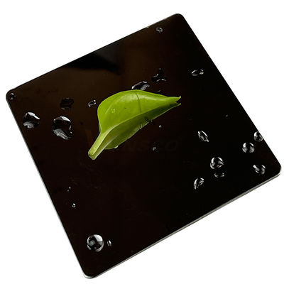 1219mm 8K Black Titanium 316 316L Super Mirror แผ่นสแตนเลสสำหรับตกแต่งโรงแรม