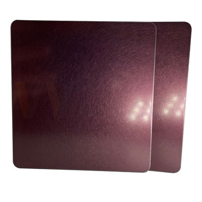 แผ่นสแตนเลสตกแต่ง 4x10 แผ่นรีดเย็น Rose Gold Vibration