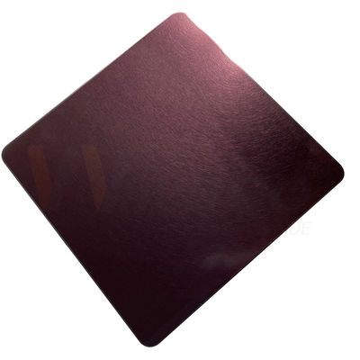 แผ่นสแตนเลสตกแต่ง 4x10 แผ่นรีดเย็น Rose Gold Vibration