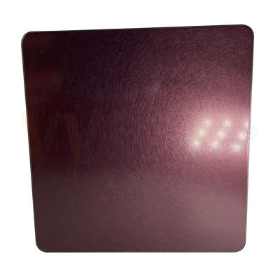 แผ่นสแตนเลสตกแต่ง 4x10 แผ่นรีดเย็น Rose Gold Vibration