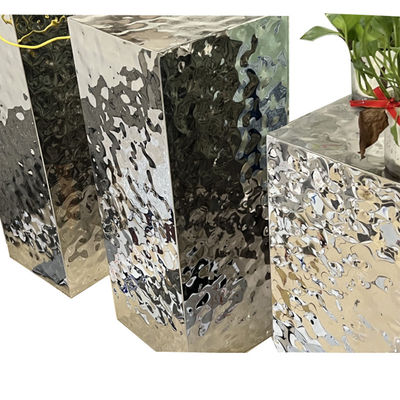 8k Mirror Water Ripple Surface Fabrication งานโลหะตกแต่ง