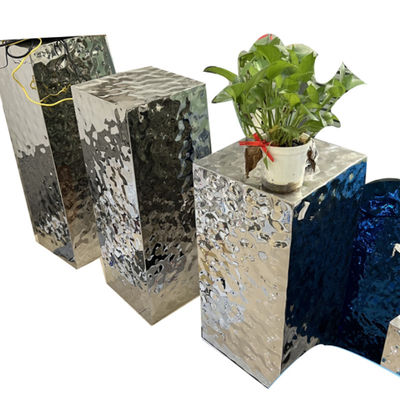 8k Mirror Water Ripple Surface Fabrication งานโลหะตกแต่ง