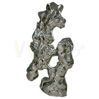 8k Stainless Steel Metal Fabrication Water Ripple Finshed Office Decoration Sculpture Metal