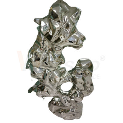 8k Stainless Steel Metal Fabrication Water Ripple Finshed Office Decoration Sculpture Metal