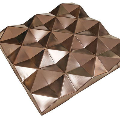 แผ่นสแตนเลสนูน 4x8 AISI 201 304 316 Rose Gold Brushed Ornamental