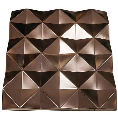 แผ่นสแตนเลสนูน 4x8 AISI 201 304 316 Rose Gold Brushed Ornamental
