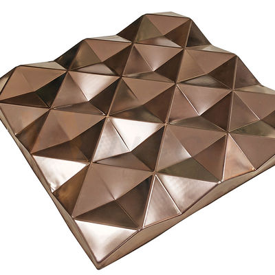 แผ่นสแตนเลสนูน 4x8 AISI 201 304 316 Rose Gold Brushed Ornamental