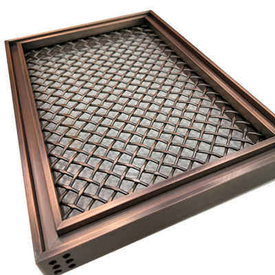 Rhombus Shape Grid PVD สีตาข่ายสแตนเลสตกแต่งสำหรับตกแต่งบ้าน