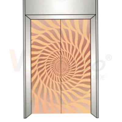 แผ่นสแตนเลสลิฟต์ 0.3-3 มม. JIS Standard Bronze Coating Mirror Finish Etched
