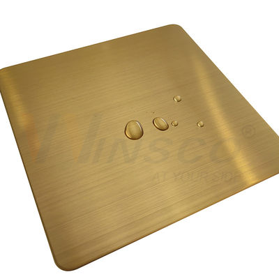 Za Brass Hairline Finish สแตนเลสสีทอง AFP SS 201 304 316 Sheet