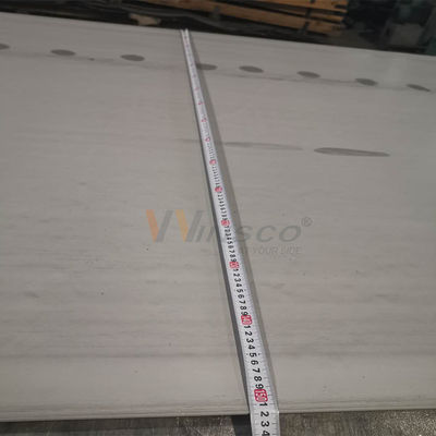 พื้นผิวสีขาวดอง 1500mmx6000mm สแตนเลสแผ่นรีดร้อน