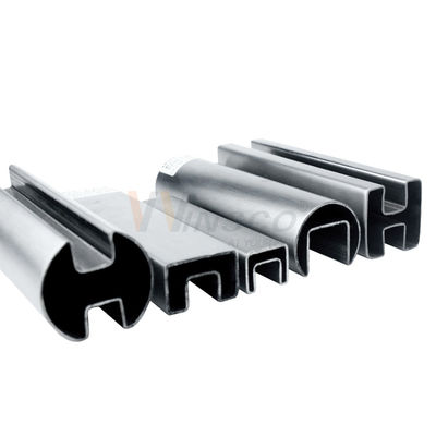 ช่องเดี่ยว 201 304 316 ท่อเชื่อมเหล็กกล้าไร้สนิม Double Groove Round Square Rectangular Oval Inox รูปทรงพิเศษ