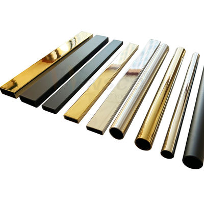 Din 304 316 Pvd Color 8k 18k กระจกสแตนเลส ห้องอาบน้ำ ราวแขวนผ้า ท่อ ตู้อาบน้ำ ติดตั้ง หลอด