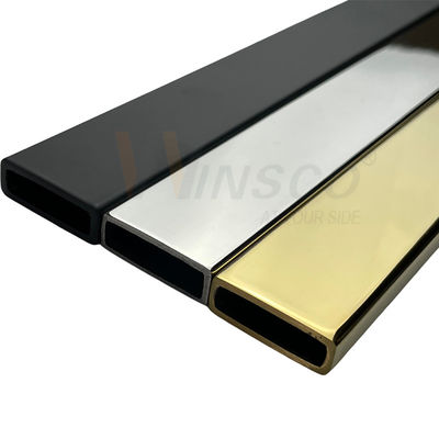 Din 304 316 Pvd Color 8k 18k กระจกสแตนเลส ห้องอาบน้ำ ราวแขวนผ้า ท่อ ตู้อาบน้ำ ติดตั้ง หลอด