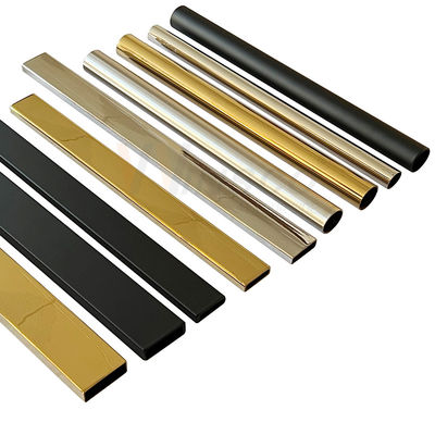 Din 304 316 Pvd Color 8k 18k กระจกสแตนเลส ห้องอาบน้ำ ราวแขวนผ้า ท่อ ตู้อาบน้ำ ติดตั้ง หลอด
