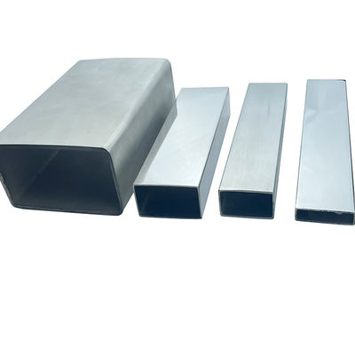 Decorativo TUBO RECTANGULAR BRILLANTE POLISHED 600 C-304 X 6 METROS Stainless Steel Inox Flat Pipe