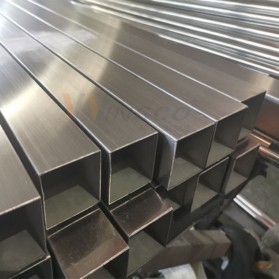 TUBO CUADRADO BRILLANTE POLISH 600 CALIDAD 201 304 Grade Decorativo Inox Stainless Steel Square Pipe