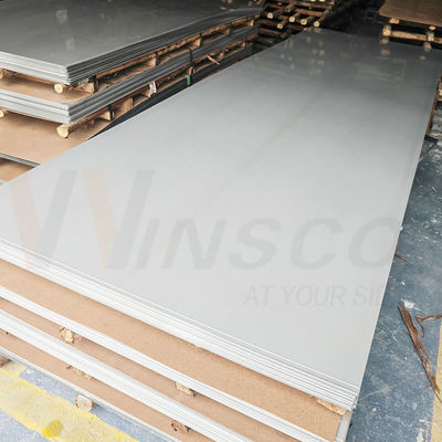 2B Mill Finish SUS 304 304L แผ่นโลหะเหล็กไร้สแตนเลสม้วนเย็น 1220mmx2440mmx0.6mm