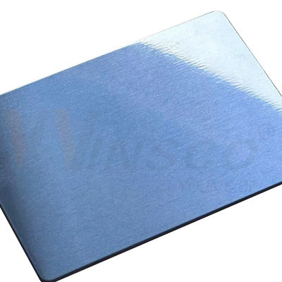 สายผมแมท สแตนเลส SUS 316 316L 5ftx10ft Sapphire Blue Brushed Inox Plates