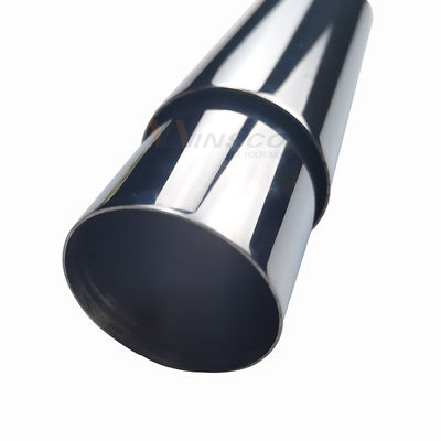 0.8mm-3.0mm ความหนา Satin Inox Handrail Pipe SS 201 304 316 กระจก 48.3mm OD สแตนเลส ท่อกลม