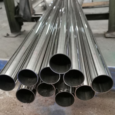 SS 201 304 316 กระจก 0.8mm-3.0mm ความหนา 2' 'ท่อรั้วเหล็กไร้สแตนเลส 50.8mm Satin ท่อกลม Inox welded