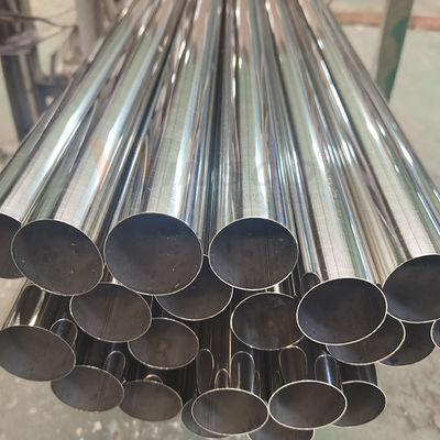กระจก ซาตินเสร็จ 1.2mm-3.5mm ผนังหนา Inox ท่อกลม 60.3mm 2 3/8 'ท่อเหล็กไร้ขัดเหล็กเหล็ก 201 304 316 เกรด