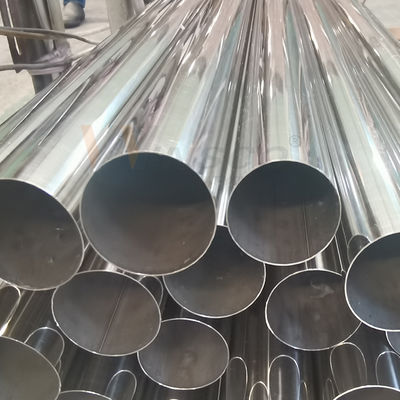 63.5mm 2 1/2 'SS 201 304 316 สแตนเลส ท่อกลม ผิวแซติน 1.2mm-3.5mm ความหนา สายกระจกท่ออเนกซ์ welded