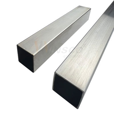 SUS 201 304 316 กระจก ซาติน จบ ปูปูปอเนกซ์ welded 0.7mm-3.5mm ความหนาท่อสแตนเลสสแควร์ 40mmx40mm