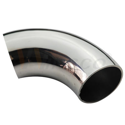 AISI 201 304 316 กระจก Satin Inox Pipe Connector 1 1/2' 38.1mm OD สแตนเลส