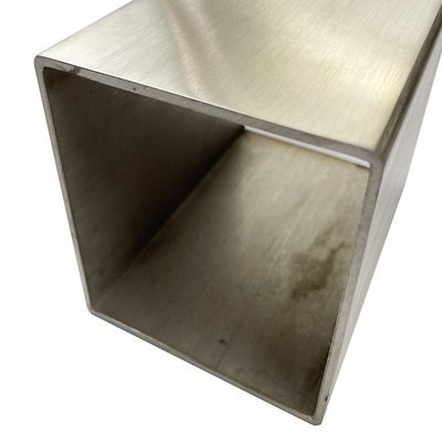 SUS 201 AISI 304 TP 316 เกรดขนาดใหญ่ Inxo หลอดผนังหนา 120mmx120mm สแตนเลสท่อสี่เหลี่ยม