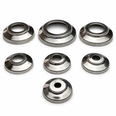 304 สแตนเลส กลม Tube Base Covers สําหรับเปรู