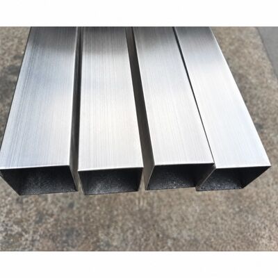 50x50 มิลลิเมตร Satin Brushed Stainless Steel Square Tube 201 304 316 ความหนาของผนัง 1.23.5 มม