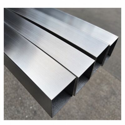 50x50 มิลลิเมตร Satin Brushed Stainless Steel Square Tube 201 304 316 ความหนาของผนัง 1.23.5 มม