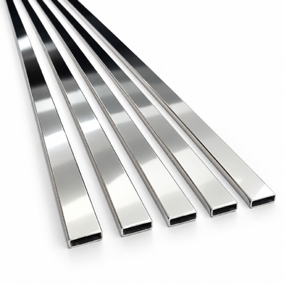 30x10mm SUS 304 316 201 8K กระจกเคลือบท่อสแตนเลสทรงสี่เหลี่ยมสําหรับเฟอร์นิเจอร์ห้องน้ําและตกแต่ง