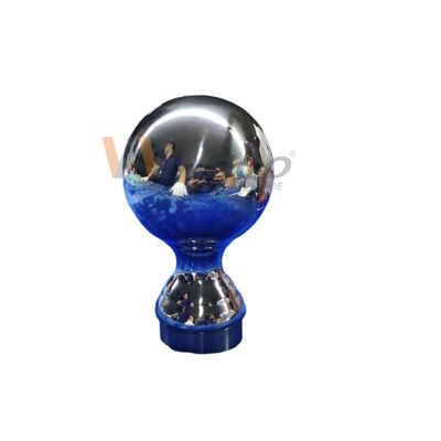 เกรด 304 316 อินนอ๊กซ์ ไม้ติดบันได 80 มม Dia สแตนเลสตกแต่ง Railing Ball สําหรับ 50.8 มม 2 นิ้ว ท่อกลม