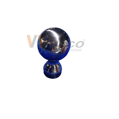 เกรด 304 316 อินนอ๊กซ์ ไม้ติดบันได 80 มม Dia สแตนเลสตกแต่ง Railing Ball สําหรับ 50.8 มม 2 นิ้ว ท่อกลม