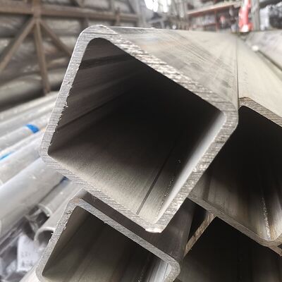 SUS 201 AISI 304 TP 316 เกรดขนาดใหญ่ Inxo หลอดผนังหนา 120mmx120mm สแตนเลสท่อสี่เหลี่ยม